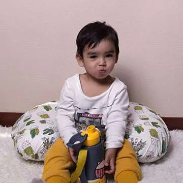 ALVABABY Organic Cotton Nursing Pillow Cover for Moms