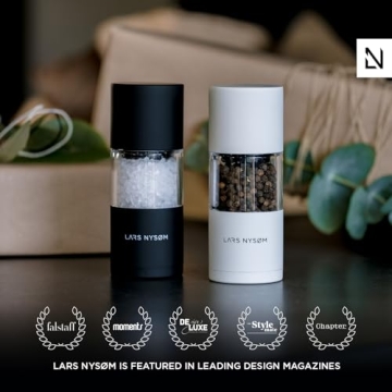 Elegant LARS NYSØM Salt and Pepper Mills - Adjustable Grinders