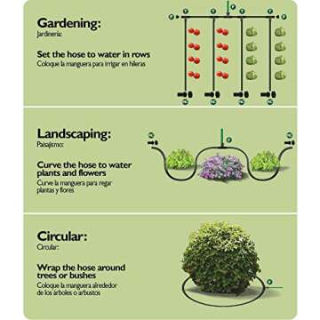 Flexon WS100KITCN 20-Piece Soaker Hose Kit, 100 ft, Black