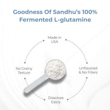 Sandhu's L-Glutamine Powder | Premium Amino Acid Supplement