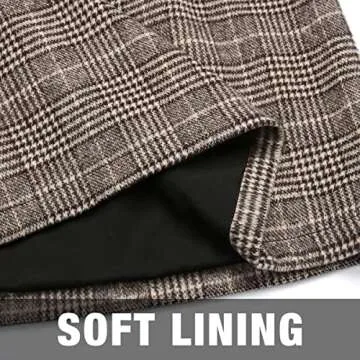 Chic Fall Winter Plaid Mini Skirt for Women 2022