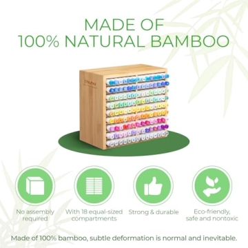 Ohuhu Bamboo Marker Organizer for Artists and Students
