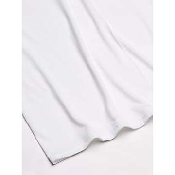 Hanes Men's 5-Pack ComfortBlend V-Neck T-Shirt with FreshIQ, White, Medium