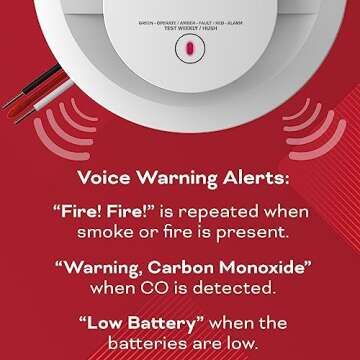 Kidde Smoke & Carbon Monoxide Detector - Voice Alerts
