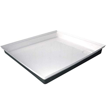 ICON 00461 Shower Pan for RVs - Durable ABS, Polar White, 27" x 24" x 4"