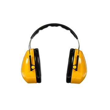 3M Over-the-Head Hearing Protection Earmuffs - Yellow Comfort Fit