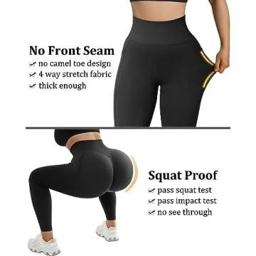 High Waisted Scrunch Butt Leggings with Pockets