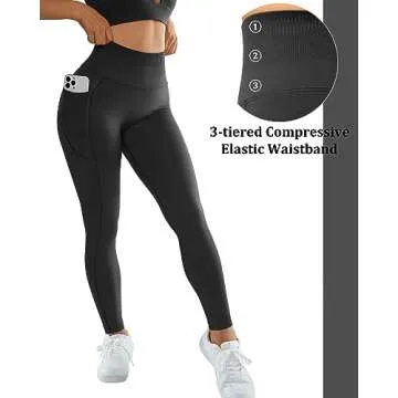 High Waisted Scrunch Butt Leggings with Pockets