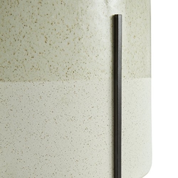 Rivet Round Mid-Century Ceramic Planter with Stand