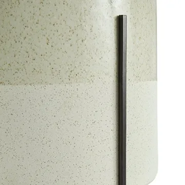 Rivet Round Mid-Century Ceramic Planter with Stand