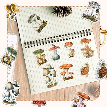 120 Pieces Mushroom Stickers for DIY Crafts and Decoration