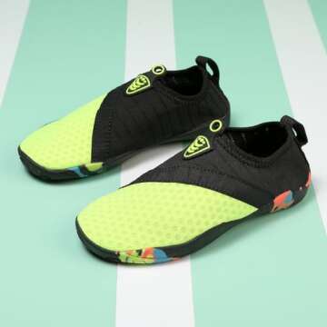 QPT Water Shoes for Toddlers and Kids - Quick Dry and Comfortable