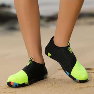 QPT Water Shoes for Toddlers and Kids - Quick Dry and Comfortable