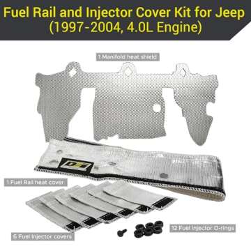 DESIGN ENGINEERING Fuel Rail & Injector Cover Kit for Jeep (1997-2004, 4.0L Engine) - Our Accessorie...