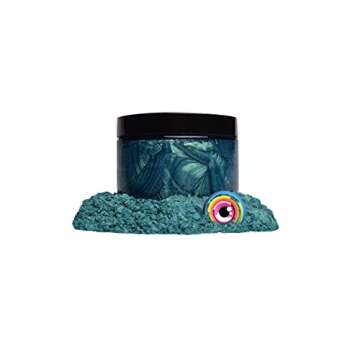 Eye Candy Pigments Premium Mica Powder - Macaw Blue Green (50gr) - for Epoxy, Resin, Soap, Paint, Woodworking, Acrylic Pouring, Bath Bombs, Fishing Lures - DIY Arts and Crafts Additive