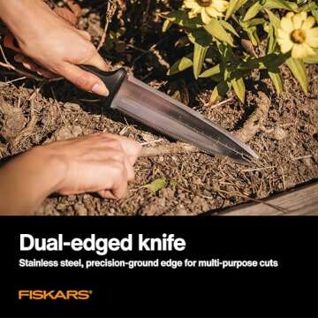 Fiskars Hori Hori Garden Knife for Your Gardening Needs