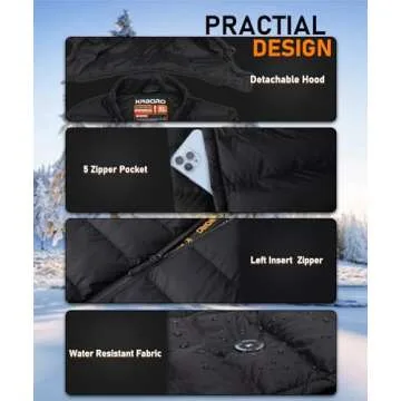 KRBORO Heated Vest: Ultimate Warmth with 7.5-Hour Battery