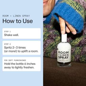 DedCool - Room + Linen Spray (05 Spring, 3.5 fl oz | 103 mL) Luxurious Fragrance, Natural Linen Spray for Bedding, Laundry, Fabric Freshener Spray, Clean, Non-Toxic, Infused with Essential Oils
