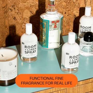 DedCool - Room + Linen Spray (05 Spring, 3.5 fl oz | 103 mL) Luxurious Fragrance, Natural Linen Spray for Bedding, Laundry, Fabric Freshener Spray, Clean, Non-Toxic, Infused with Essential Oils