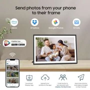 10.1" Digital Picture Frame Powered by Nixplay, Share Photos/Videos via Nixplay App, WiFi Digital Ph...
