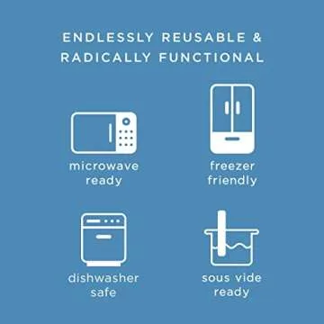 Stasher Silicone Reusable Storage Bag Bundle - Eco-Friendly Kitchen Storage