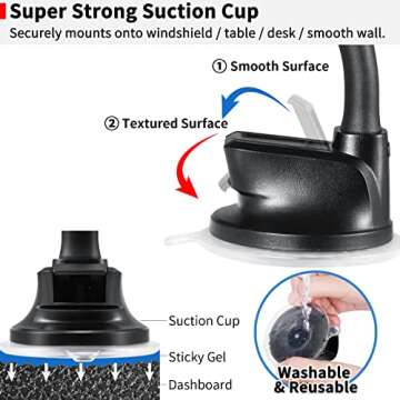 APPS2Car Magnetic Car Phone Holder for Safe Driving