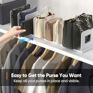 Moryimi Adjustable Closet Purse Organizer - Chic Storage Solution