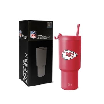 30 oz Kansas City Chiefs Tumbler | Insulated Stainless Steel Cup with Flip Lid