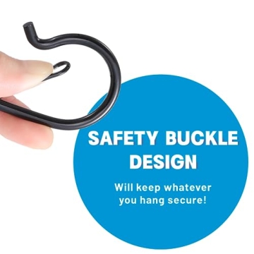 Durable Outdoor String Light Hooks with Safety Buckle