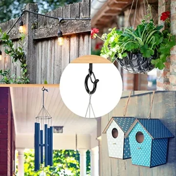 Durable Outdoor String Light Hooks with Safety Buckle