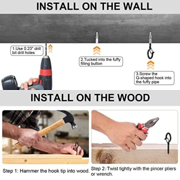 Durable Outdoor String Light Hooks with Safety Buckle