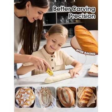 CLUEAPOP Bread Lame Sourdough Scoring Tool Extractable & Magnetic - Professional Dough Scoring Tool ...