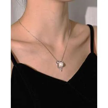 FANCIME June Birthstone Pearl Necklace for Women