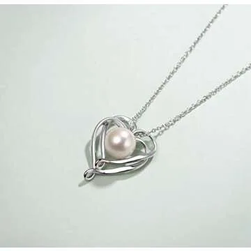 FANCIME June Birthstone Pearl Necklace for Women