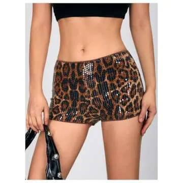 Stylish Cheetah Print Micro Shorts for Women