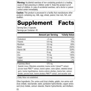Standard Process Inc. Neuroplex - Whole Food Nervous System Supplements, Brain Health and Brain Supp...