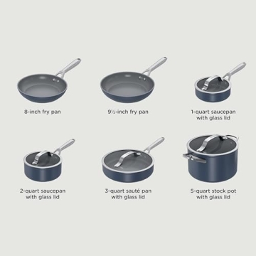 Ninja NeverStick 10-Piece Cookware Set for All Stovetops