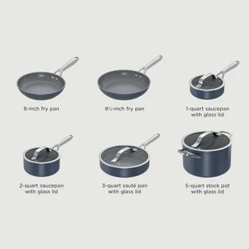 Ninja NeverStick 10-Piece Cookware Set for All Stovetops