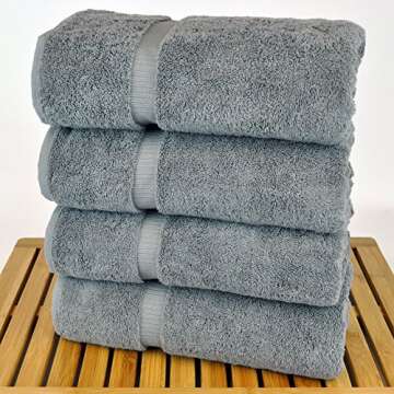 Luxury Turkish Cotton Bath Towels - Eco-Friendly Spa Comfort
