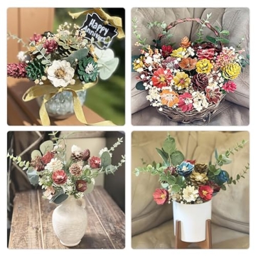 Tiyard 18pcs Realistic Artificial Eucalyptus Stems for Decor