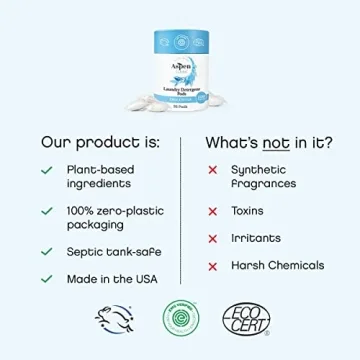 Eco-Friendly Unscented Laundry Pods - EWG Verified