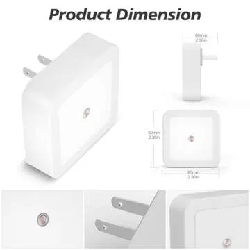 Sujeet Blue Night Lights 4 Pack Energy Efficient LED