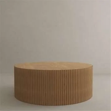 Classic Finn Solid Wood Coffee Table - Handmade Ash Finish