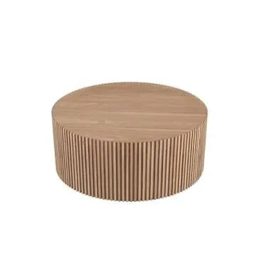 Classic Finn Solid Wood Coffee Table - Handmade Ash Finish