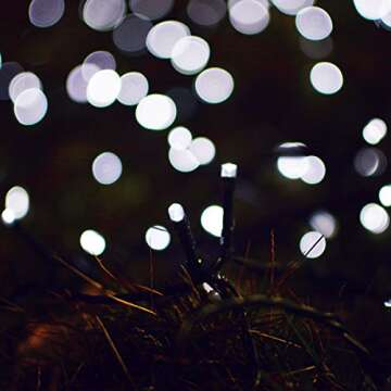 LALAPAO Solar String Lights 2 Pack, Outdoor Lights Total 400 LED 144FT Solar Christmas Lights, 8 Modes Solar Lights Oudoor Waterproof for Tree Patio Yard Garden Christmas Parties Decoration (White)