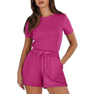 ANRABESS Women's Summer Casual Dressy Short Sleeve Tshirt One Piece Rompers Jumpsuit Beach Travel Va...