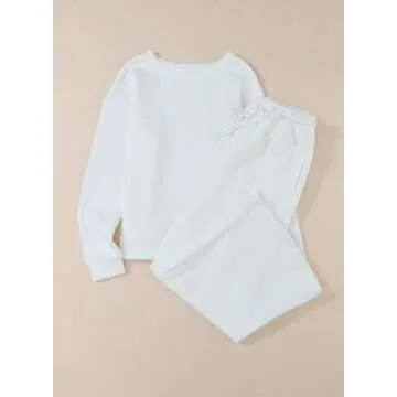 SHEWIN Two Piece Comfortable Sweat Suit Lounge Sets for Women