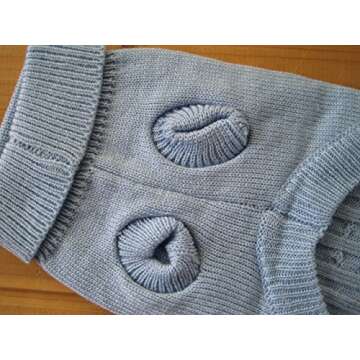 FAMI Dog Clothes Dogs Sweater Soft Puppies Clothing Winter Puppy Sweaters Warm Outfit for Dogs Small XS S Cat Apparel (SkyBlue,X-Small)