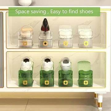 CiBiZi Clear Shoe Slots Organizers - Space Saving Shoe Rack