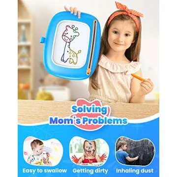 Seimome Magnetic Drawing Board for Toddlers 1-3
